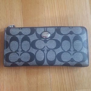 New Coach PVC signature print wallet